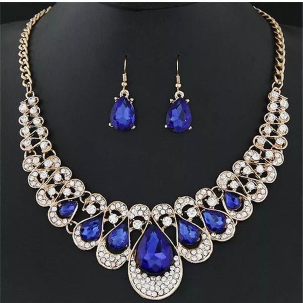 2 pc Indian necklace jewelry set